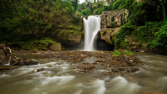 Famous Tegenungan not far from Ubud on Bali in Indonesia